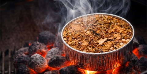 Braai Essence on the coals